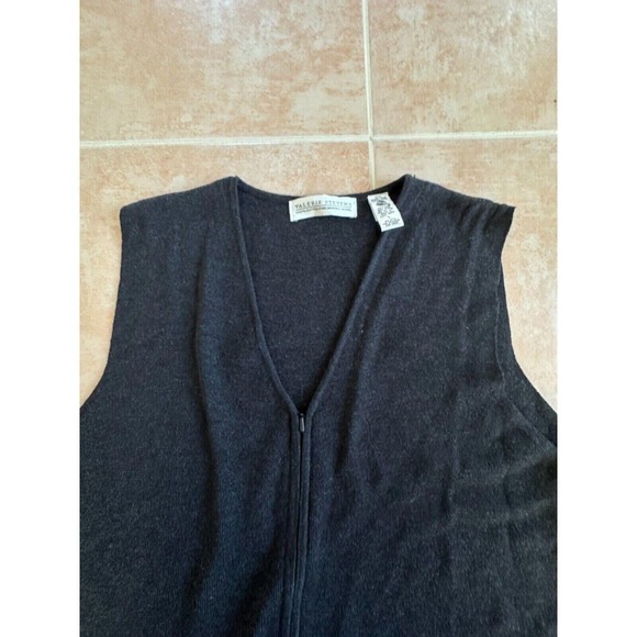 Worn once! Valerie Stevens Extra Fine 100% Merino Wool front zipper Dress L - Picture 7 of 9
